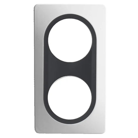 Plaque Epure, OHMTEC, blanc insert anthracite