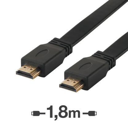 Câble hdmi Plat mâle, 1.8 m EVOLOGY