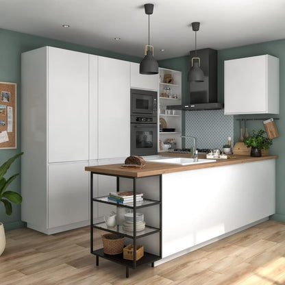 Bandeau de cuisine Tokyo, blanc mat, H.16.7 x l.59.7 cm