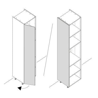 Porte-joue Sevilla noir brillant H.137.3 x l.59.7 cm